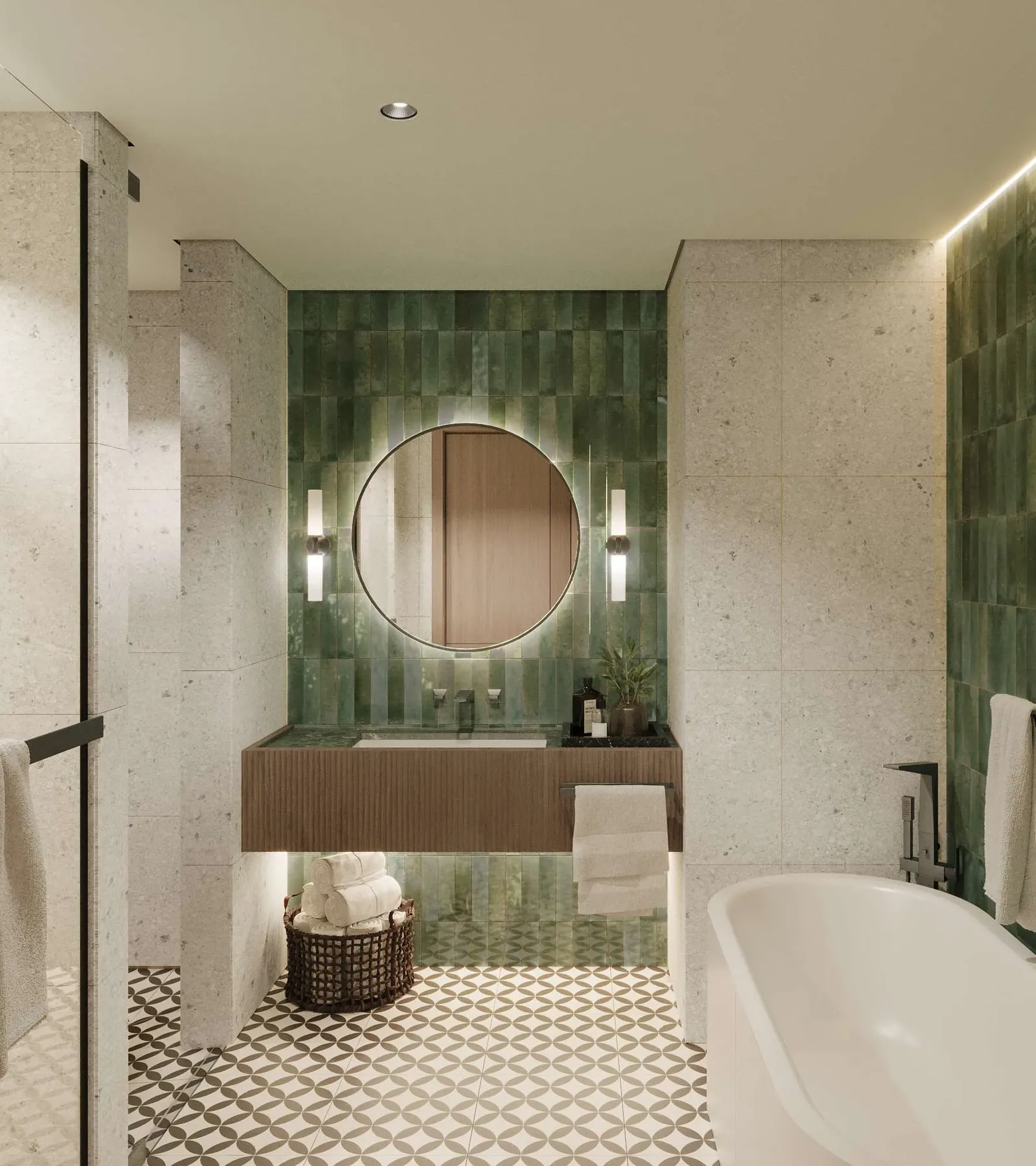 Bathroom — DoubleTree Residences Dubai