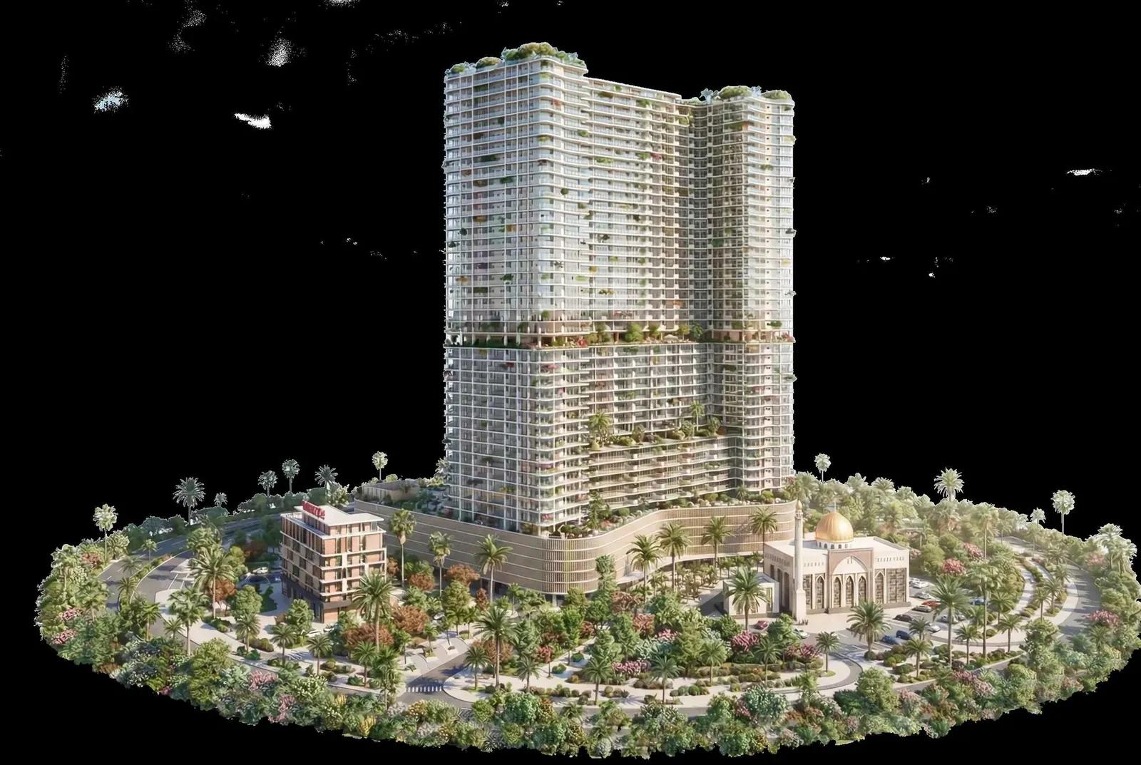 The WOW Tower — render of the complex in DLRC, Dubai